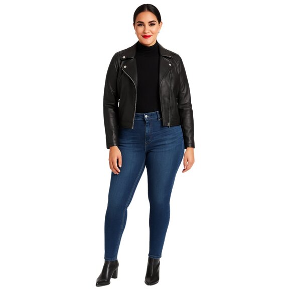 Rider's by Lee Women's Midrise Skinny Curvy Fit Jeans | Size: 10P - Picture 1 of 14
